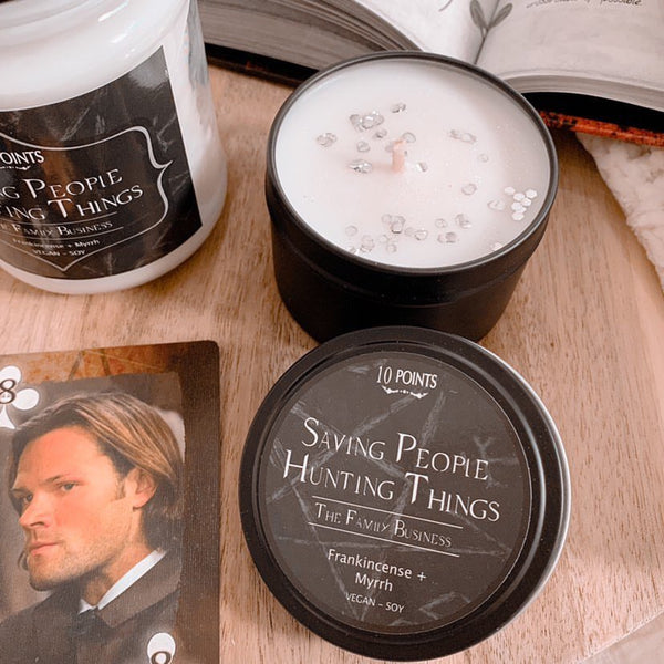 Saving People, Hunting Things - Soy Candle Scent Notes: Frankincense + Myrrh