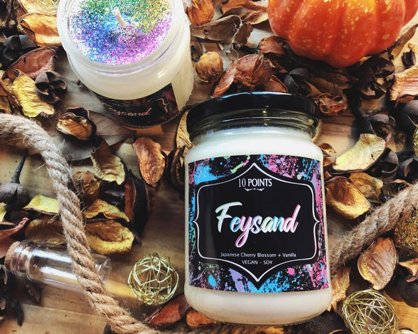 Feysand - Book Inspired Soy Candle Scent Notes: Japanese Cherry Blossom, Vanilla
