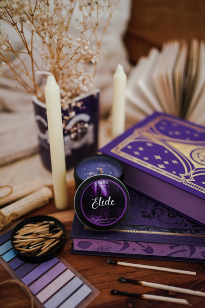 ELIDE - Throne of Glass Inspired Soy Candle Scent: French Lavender + Vanilla