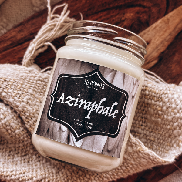 AZIRAPHALE -  Soy Candle - Scent: Lemon & Lime