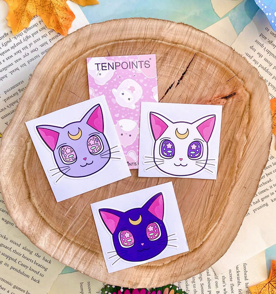STICKER KAWAII CAT PACK OF 3