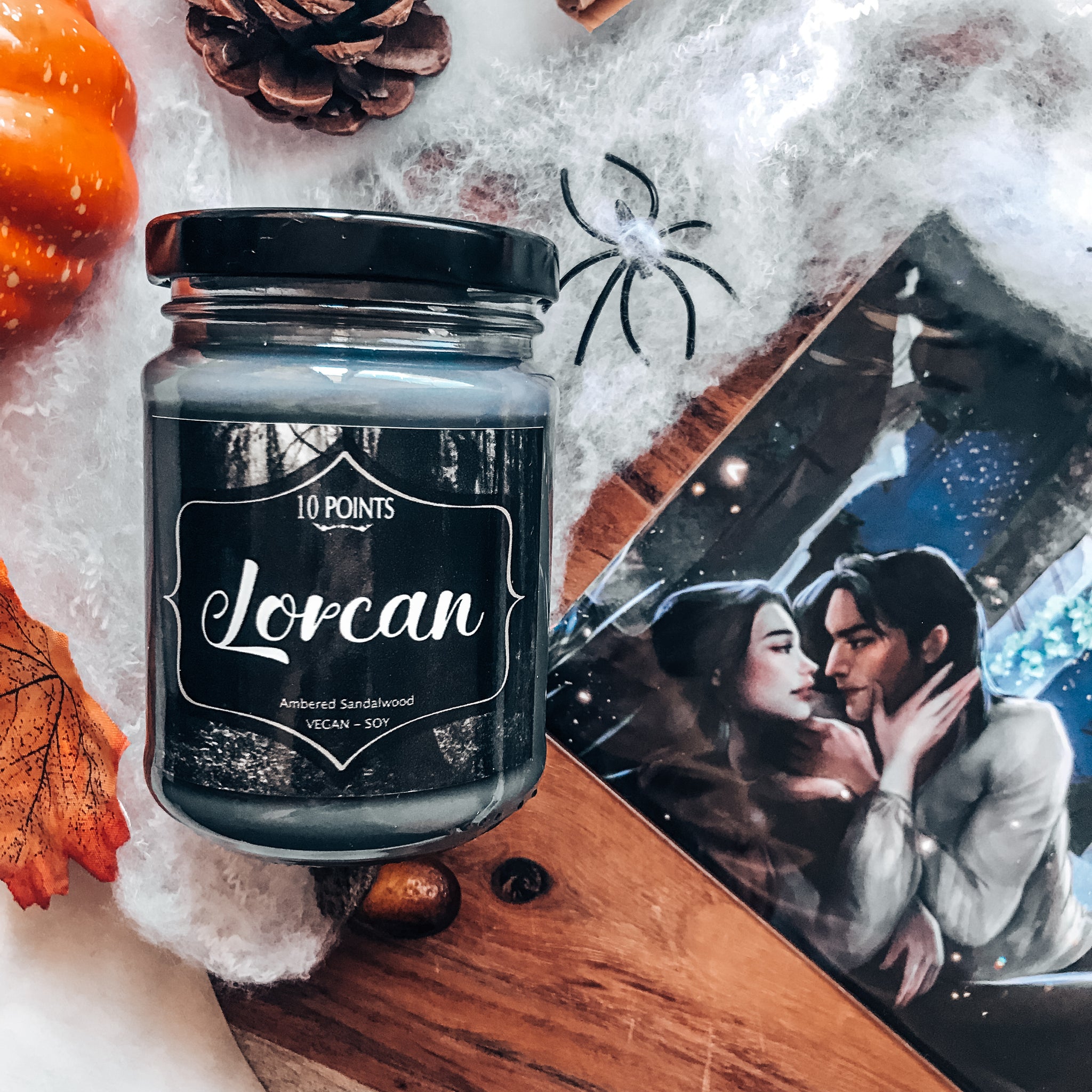 LORCAN - Throne of Glass Inspired Soy Candle Scent: Ambered Sandalwood