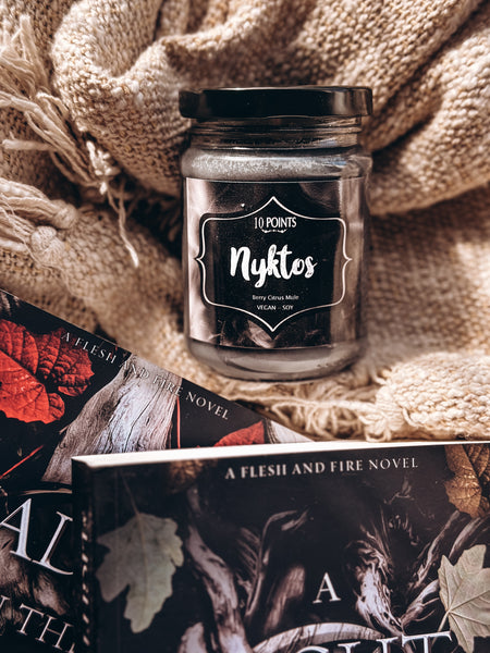 Nyktos - Flesh and Fire Inspired Soy Candle - Scent: Berry Citrus Mule