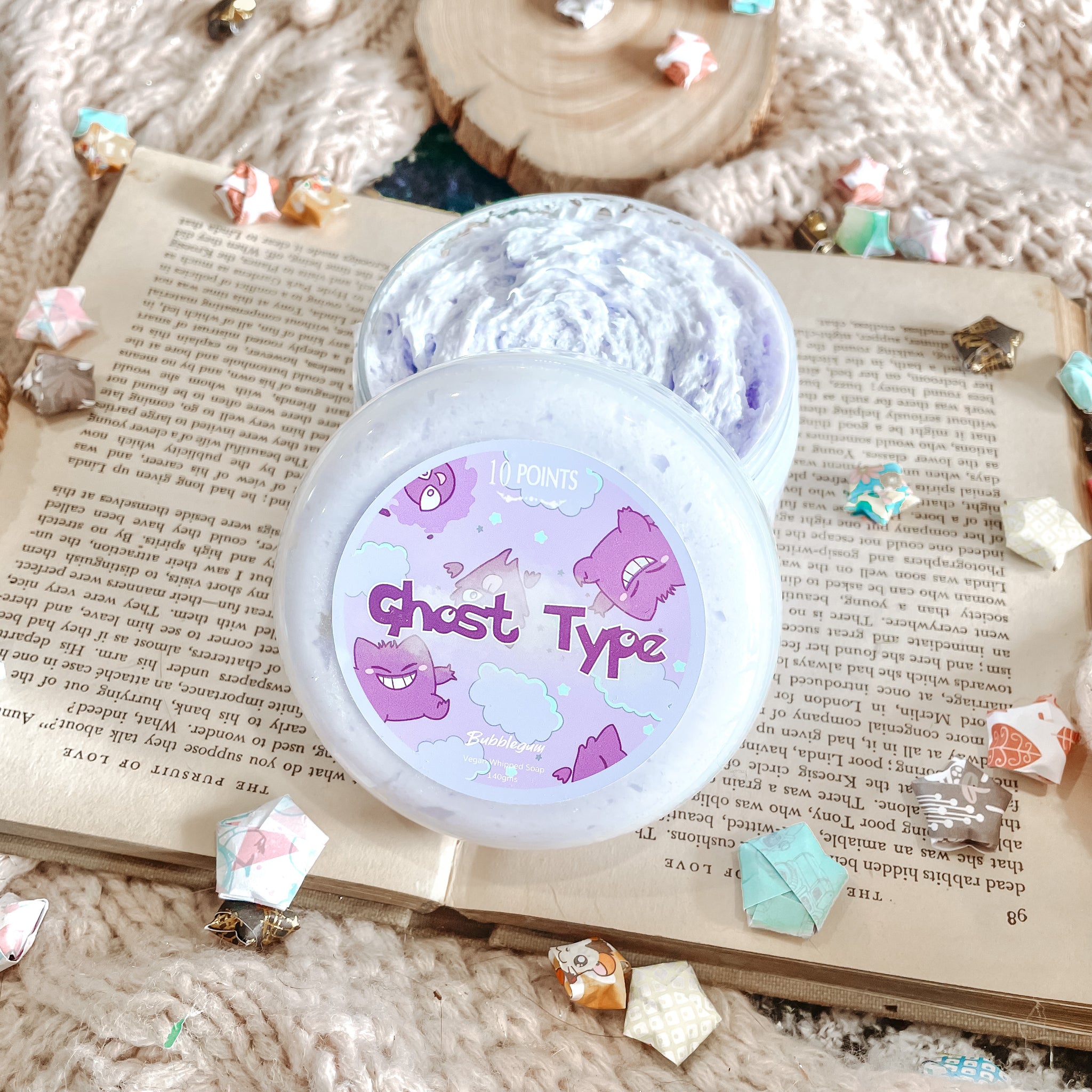 Ghost Type -  Whipped Soap  Scented in Bubblegum