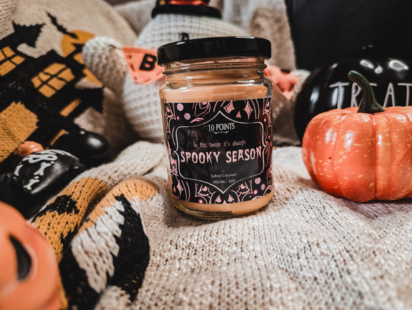 SPOOKY SEASON -  soy candle [ Scent: Salted Caramel ]