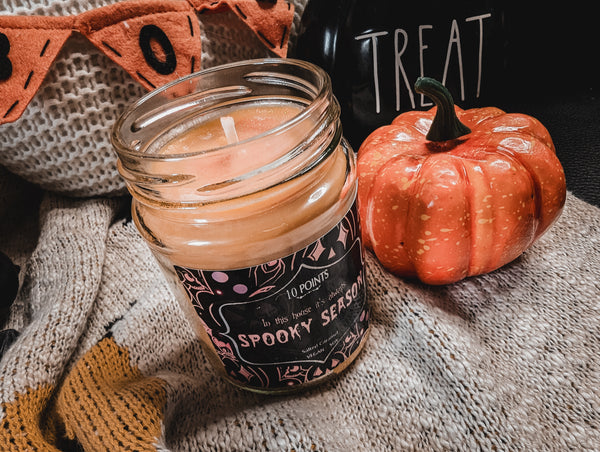 SPOOKY SEASON -  soy candle [ Scent: Salted Caramel ]