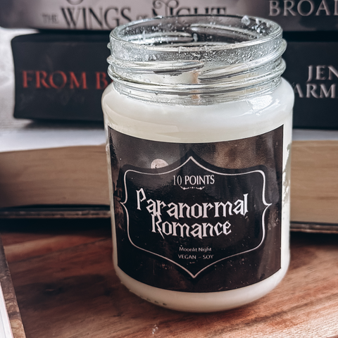 PARANORMAL ROMANCE  - Bookish Inspired Soy Candle Scent Notes: Moonlit Night