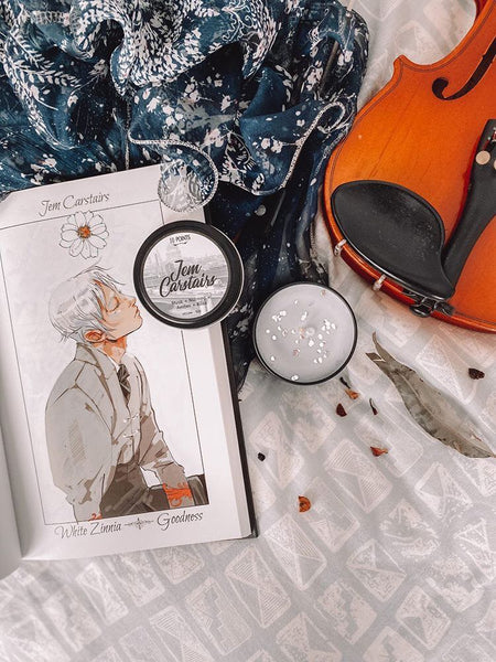 Jem Carstairs - Book Inspired Soy Candle Scent Notes: Musk, Nutmeg, Amber & Rose