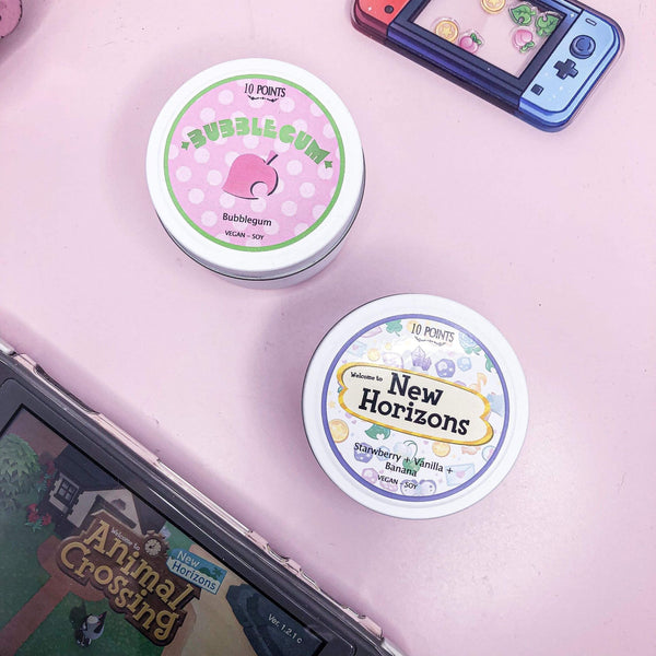 Bubblegum KK - Animal Crossing Inspired Soy Candle  Scent Notes: Bubblegum + Fairy floss