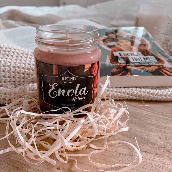 Enola Holmes - Soy Candle  Scent Notes: Rose Victorian