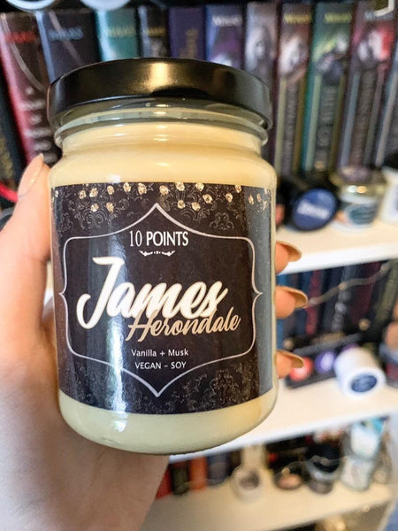 James Herondale  - Soy Candle Scent Notes: Vanilla + Musk
