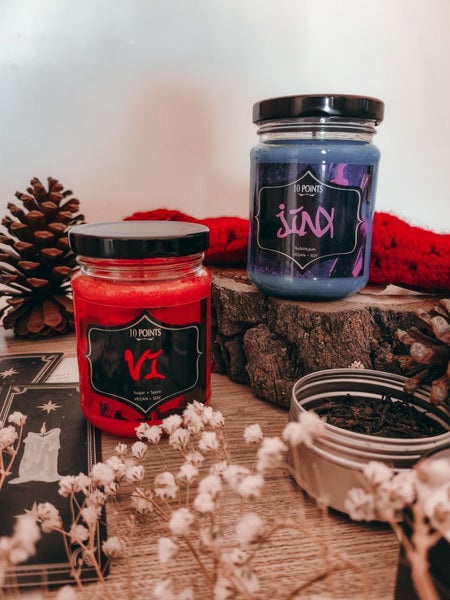 Jinx -  Arcane Inspired Soy Candle Scent Notes: Bubblegum
