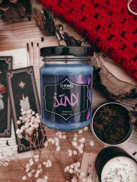 Jinx -  Arcane Inspired Soy Candle Scent Notes: Bubblegum