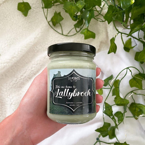 Take me back to Lallybroch  - Outlander Inspired Soy Candle Scent Notes : Rainwater + Lavender
