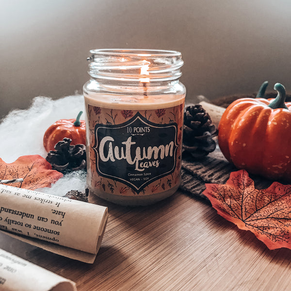 Autumn Leaves -  Soy Candle Scent Notes: Cinnamon Spice