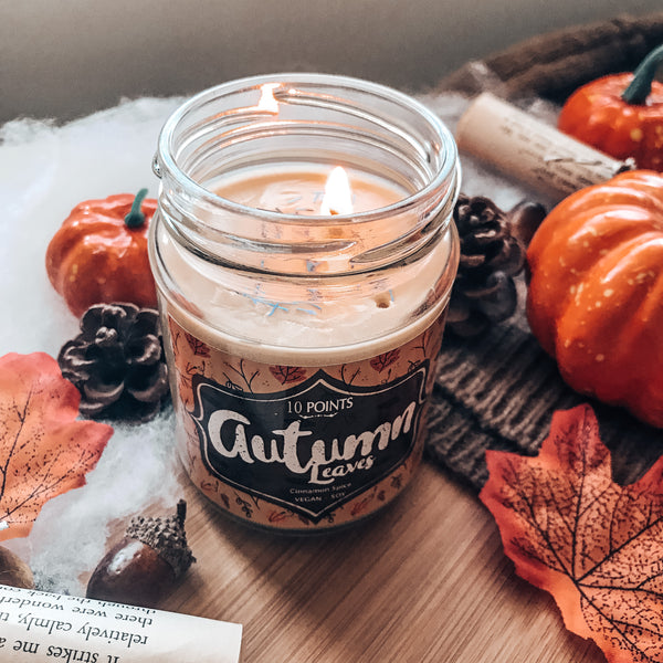 Autumn Leaves -  Soy Candle Scent Notes: Cinnamon Spice