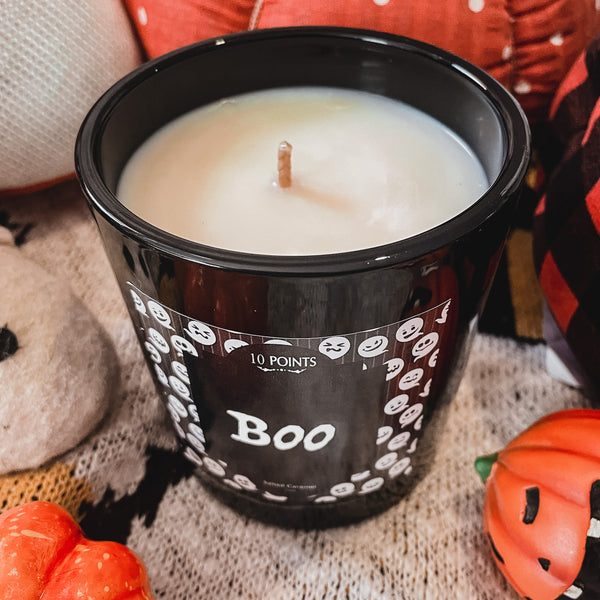 BOO - Large Soy Candle Scent: Salted Caramel