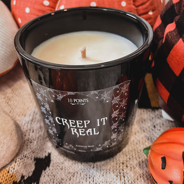 Creep it Real - Large Soy Candle  Scent: Cinnamon Spice