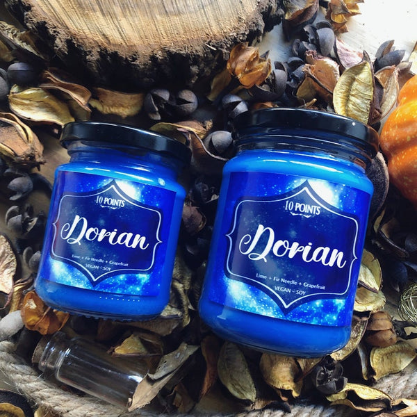 Dorian - Book Inspired Soy Candle  Scent Notes: Lime, Fir Needle & Grapefruit