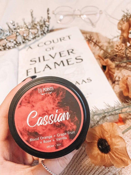 Cassian - Book Inspired Soy Candle  Scent Notes: Blood Orange, Grape Fruit, Rose & Vanilla