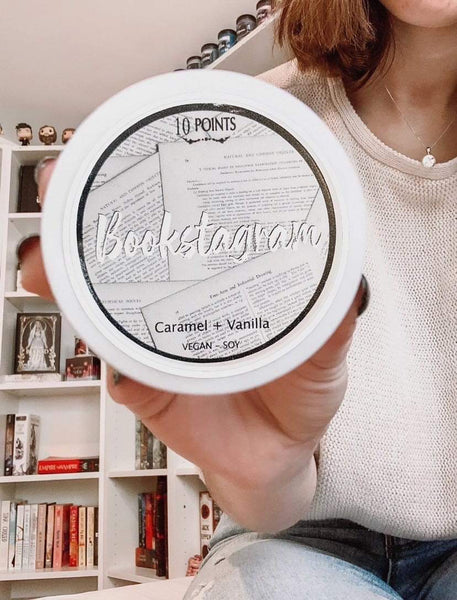 Bookstagram - Soy Candle  Scent Notes: Caramel & Vanilla