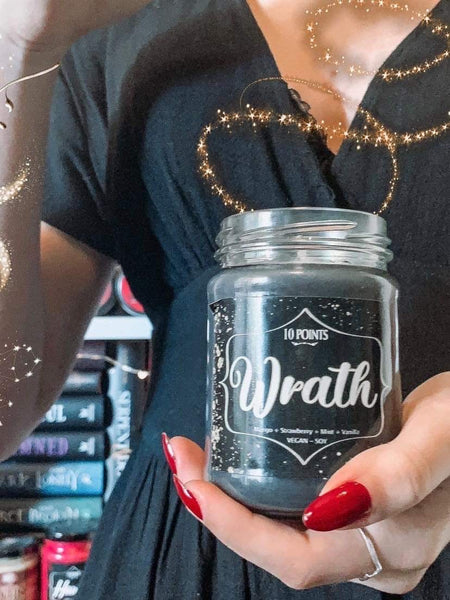 Wrath -Soy Candle  Scent Notes: Mango,strawberry,Mint & Vanilla