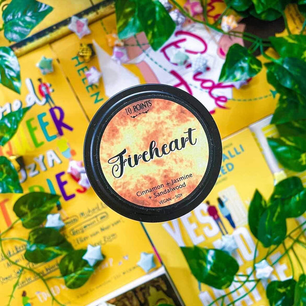 Fireheart - Book Inspired Soy Candle Scent Notes: Cinnamon, Jasmine & Sandalwood