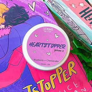 Heartstopper Vol 4 - Heartstopper Inspired Soy Candle  Scent Notes Blueberry + Cheesecake