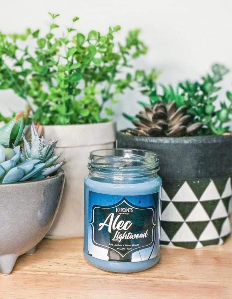 Alec Lightwood -Soy Candle Scent Notes: Soft Leather n Warm Woods