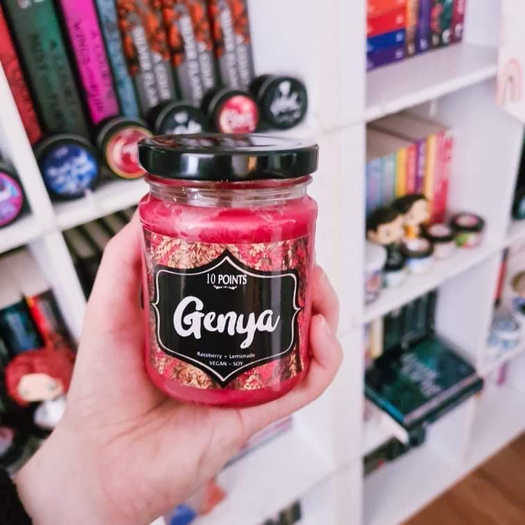 Genya Soy Candle Scent Notes: Raspberry Lemonade