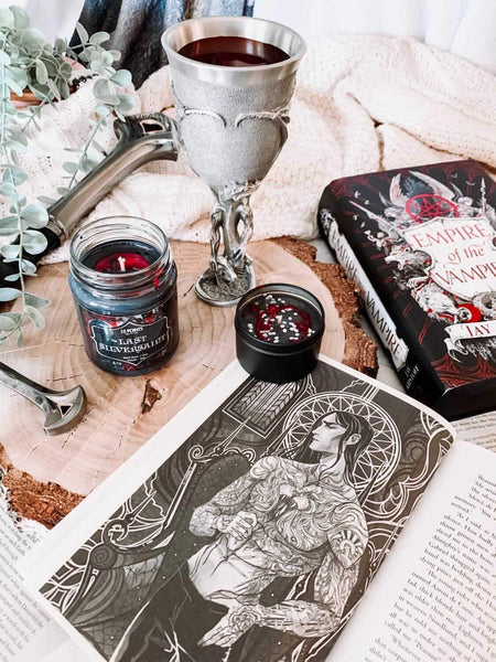 The Last Silversaint  soy candle Scent Notes: Black Musk n Pear